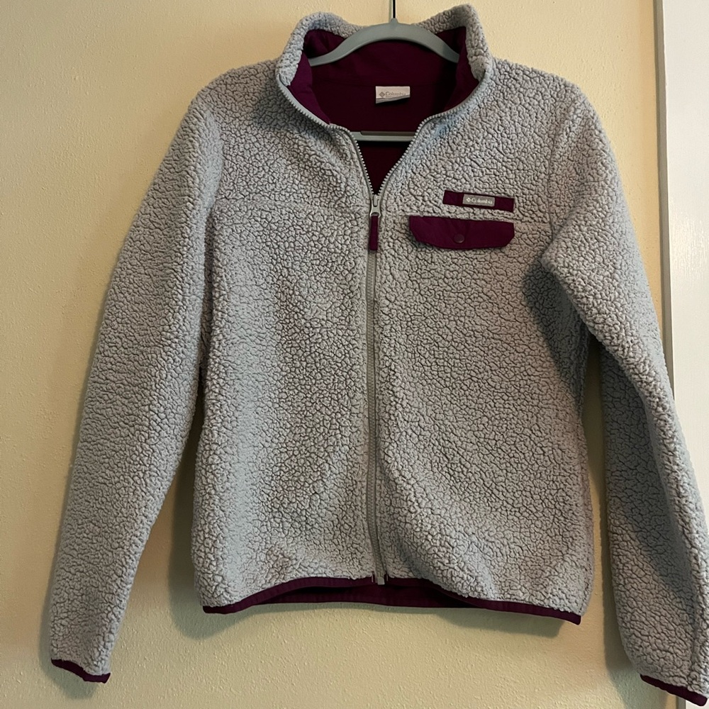 Ladies Columbia size small full zip Sherpa jacket